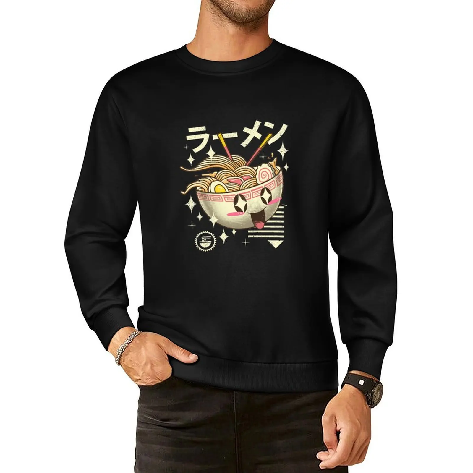 

Kawaii Ramen Pullover Hoodie autumn clothes anime clothes clothes for men oversize sweatshirts