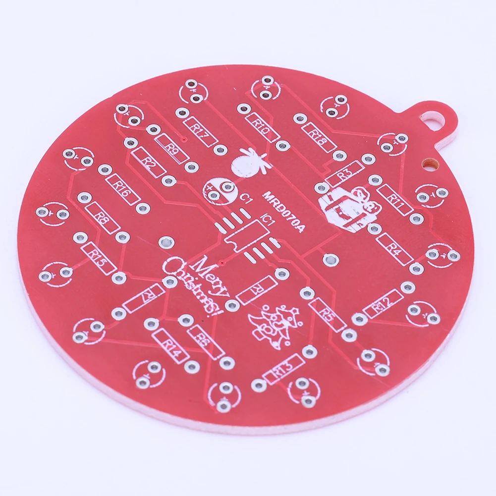 NE555 LED Christmas Tree Decoration with LED Lights Flashing Lights Soldering Practice Board for STEM Educational Valentine Day