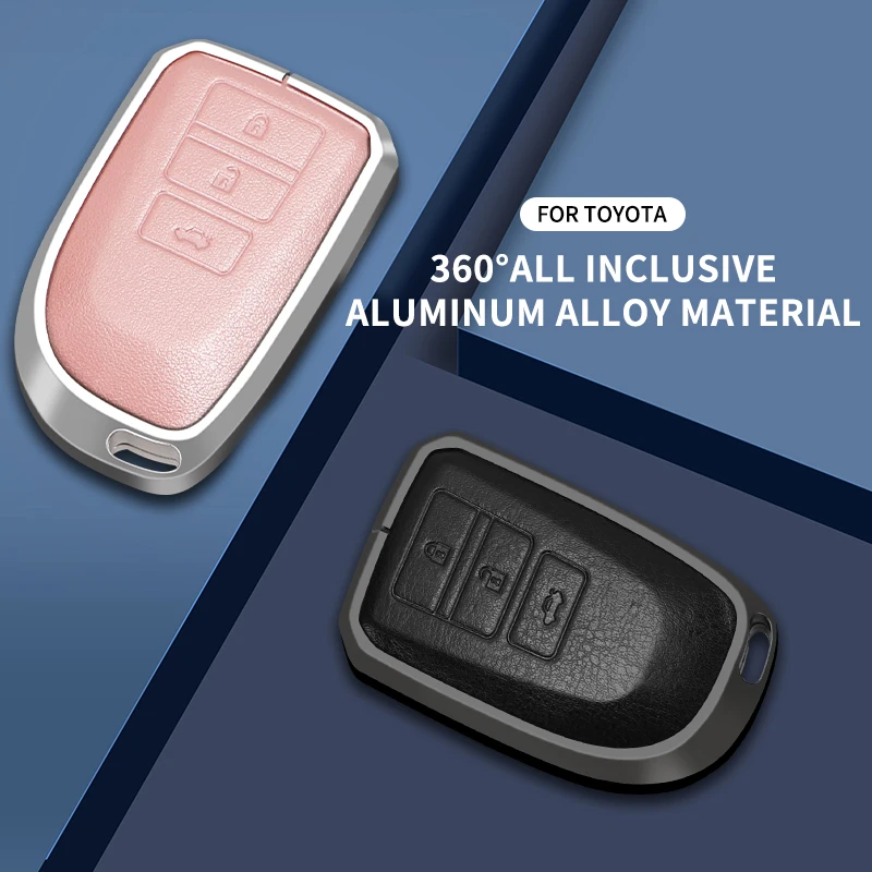 

Car Key Case Cover Shell For Toyota Corolla Prius Camry CHR RAV4 Land Cruiser Prado Altis Auris Avensis Aygo Sienta Activ Hiace