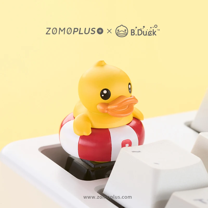 Random Style Keyboard accessories Cute Stereo Little yellow duck keycaps Personality Key cap for Mechanical Keyboard R4 keyCap