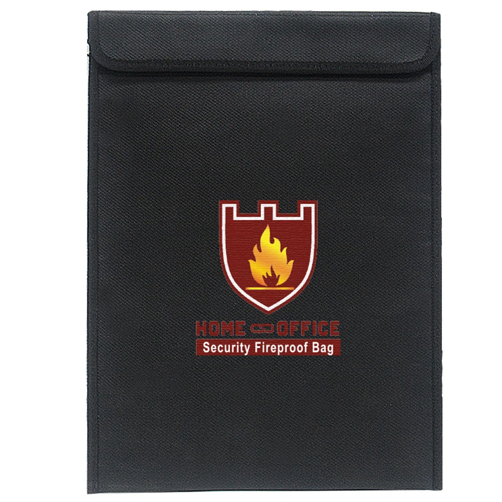 

Fireproof File Bag A4 38X28Cm Waterproof Portfolio Pouch For Documents Passports Legal Papers Storage Holder Organizer