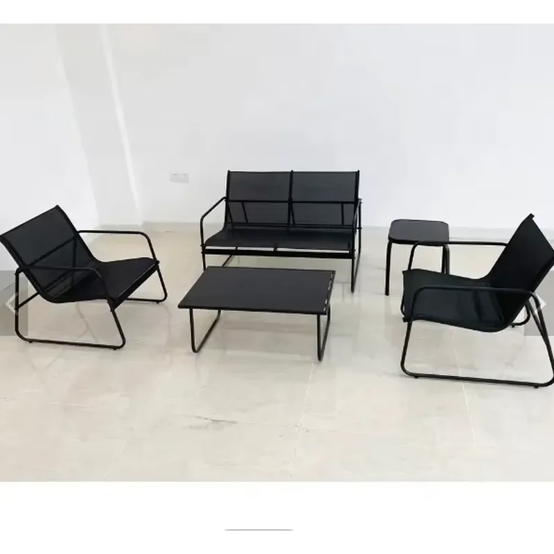 for    Outdoor Garden Furniture Set Textile Sofa Table and Chairs Terrace Patio Lawn Seating Group