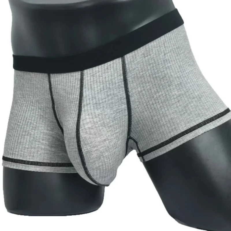 الملاكمين امتصاص العرق رقيقة تنفس Boxershorts U-محدب أربعة ركن ملابس داخلية للرجال سراويل كبيرة حقيبة تصميم ملابس داخلية للرجال