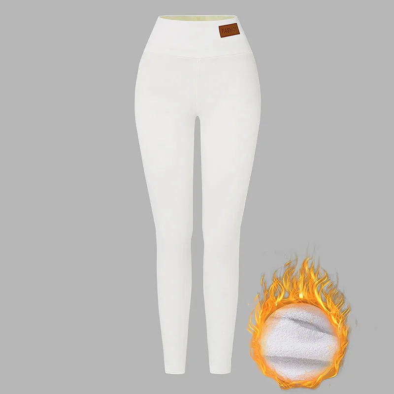 

New Winter Women Plus Velvet Warm Tight Leggings Comfortable and Soft Lamb Cashmere Leggings Elastic High Waisted Yoga Pants