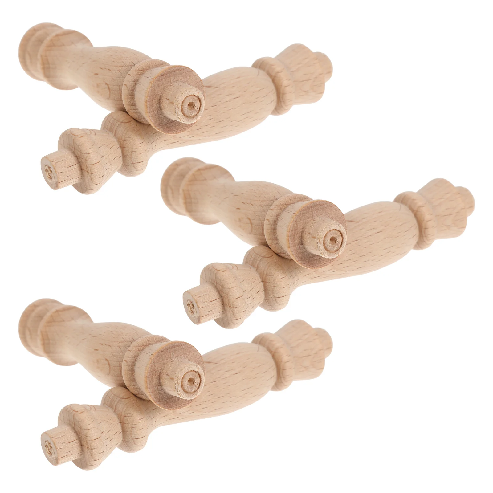 

Solid Wood Balustrade Posts Handcrafted Wooden Columns for Staircase Railing Home Decoration 120cm Long Elegant Design