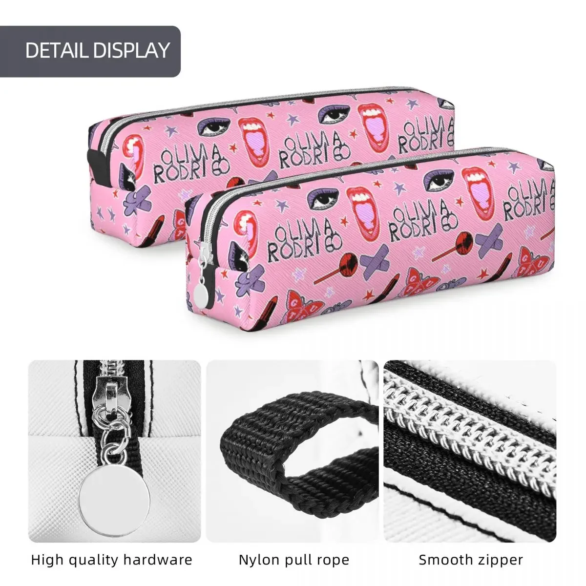 Cool Pencil Case Guts Sour Spill Ur Vampire  Box School  Cases Boy Girl Square Pattern Stationery Organizer