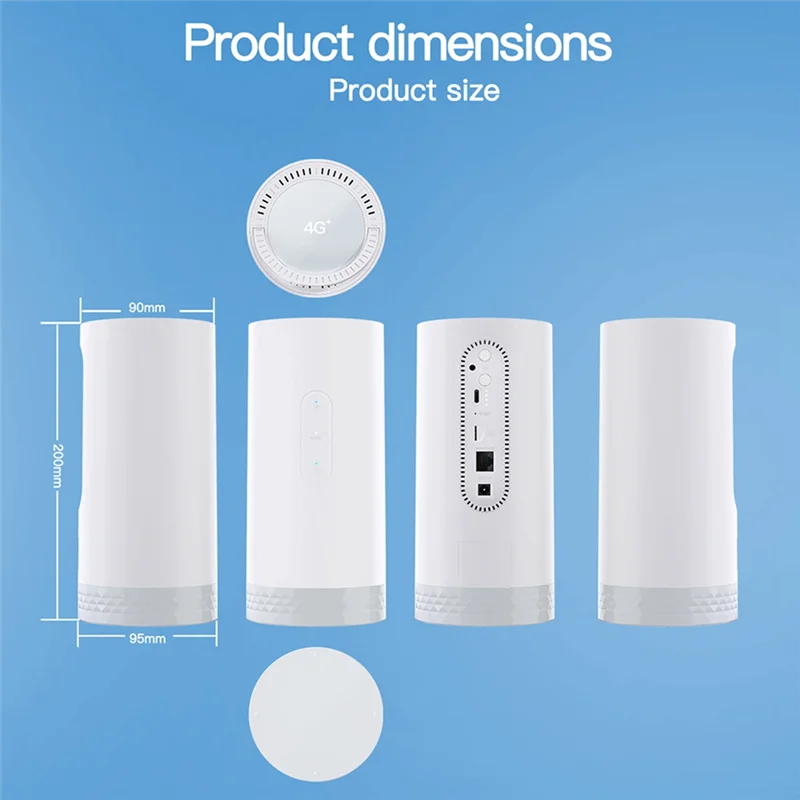 B92B-LTE Cat7 Wireless Wifi Router 4G CPE CAT7 Card Router Wireless Wifi Router SIM Indoor Router With RGB Global Bands EU-PLUG