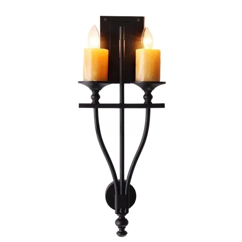 American Retro Natural Marble Italian Marble Wall Lamp High-end and High-end Designer Art Nordic Minimalist Wall Lights