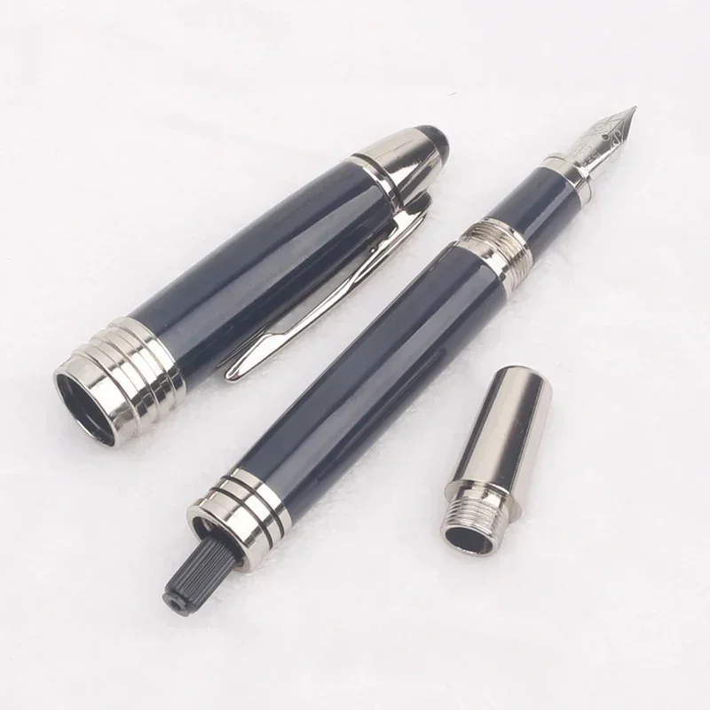 Great John Jfk Mb Luxury Ballpoint Pen Dark Blue Metal Monte Character Fountain Rollerball Pen Classic with Seriel Number