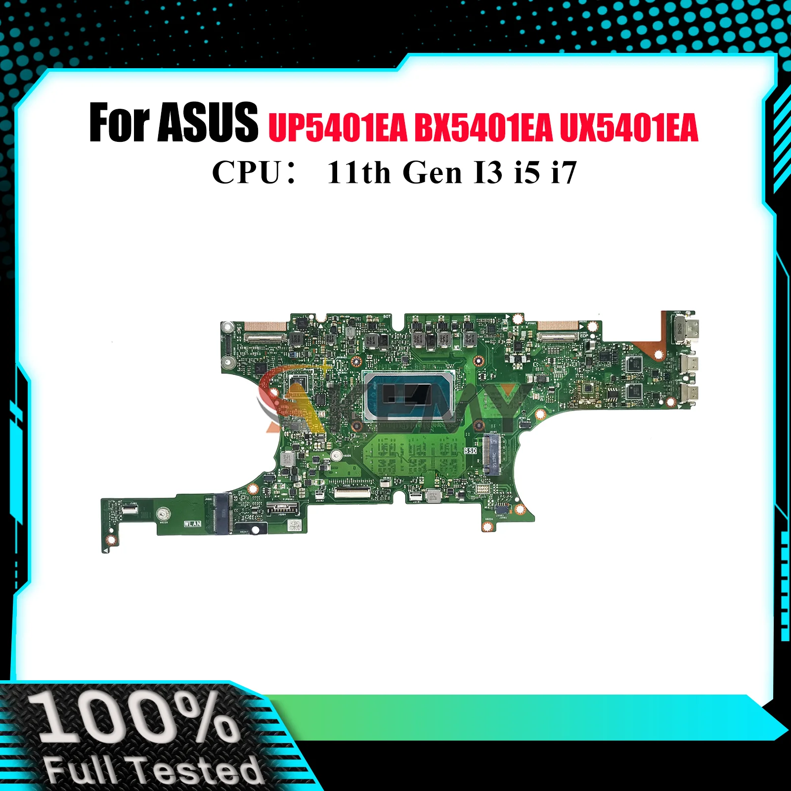 

UX5401EA Laptop Motherboard For ASUS ZenBook RX5401EA BX5401EA UX540ZA UP5401EA UX5401 Notebook Mainboard With 11th Gen I3 i5 i7