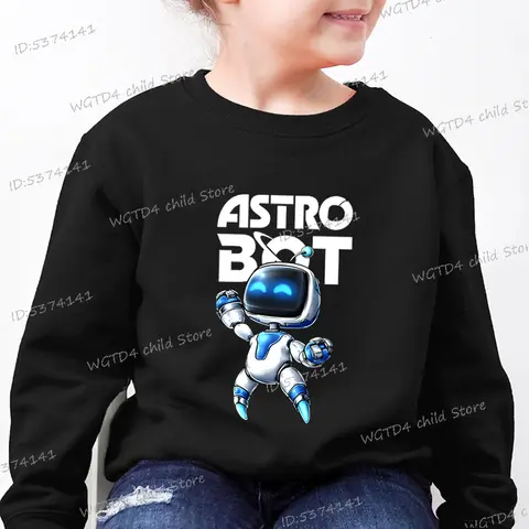 Astro Bot 아동 의류 캐주얼 재밌는 귀여운 로봇 후드 겨울 만화 운동복 소년 소녀 Astros 놀이방 게임 운동복 Best5