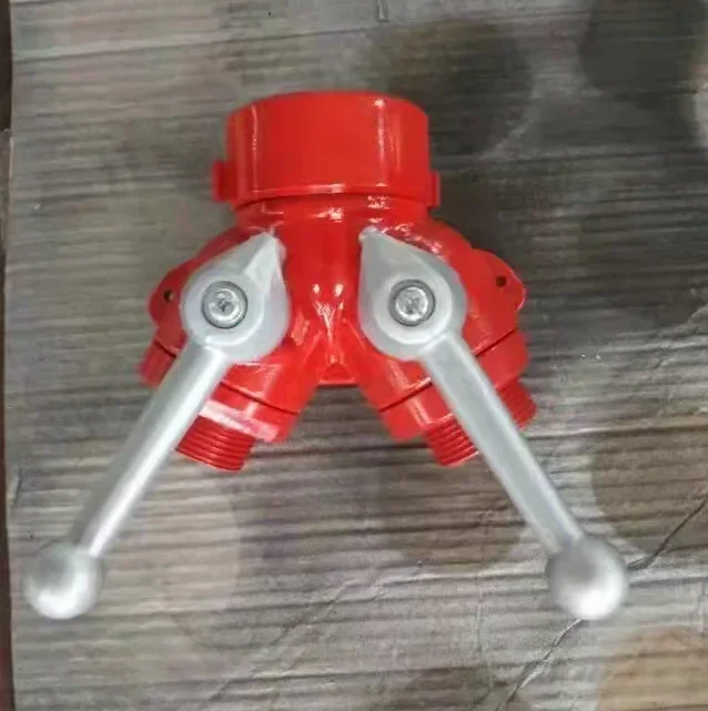 Valvola a sfera in alluminio con divisore d'acqua a due vie antincendio di alta qualità