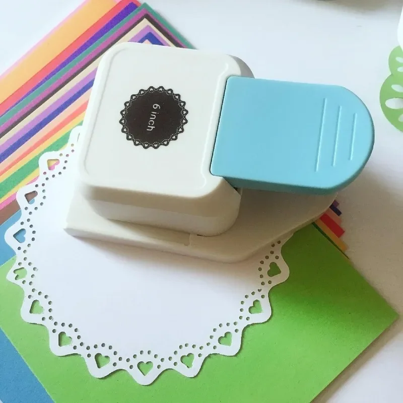Large Craft Corner Punch Triangular Flower Pattern Scrapbook Photo Cutter Card Making Supplies Shell Color Random