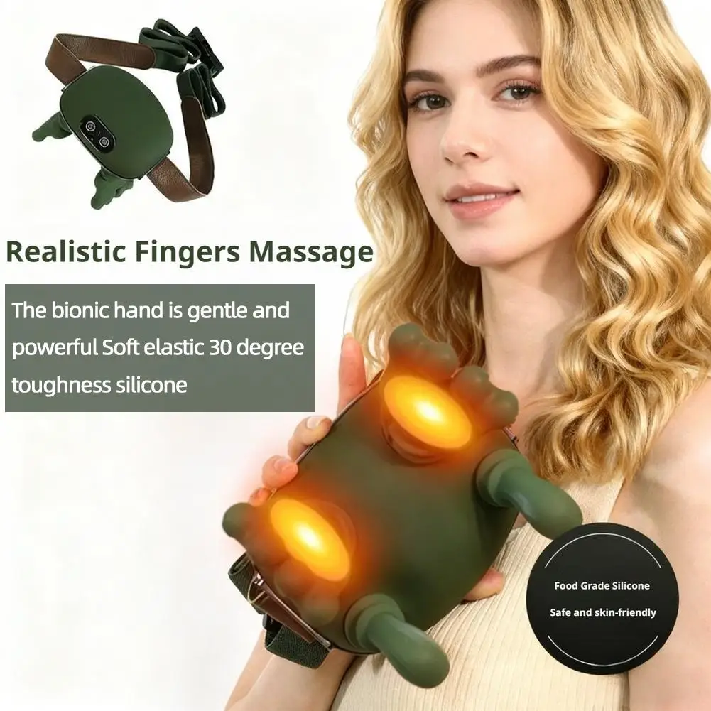 

Finger Pressure Neck Massager Bionic Neck Shoulder Muscles Massagers ﻿3-Level Kneading Massager Massage Relax Modes Pillow Y6D5