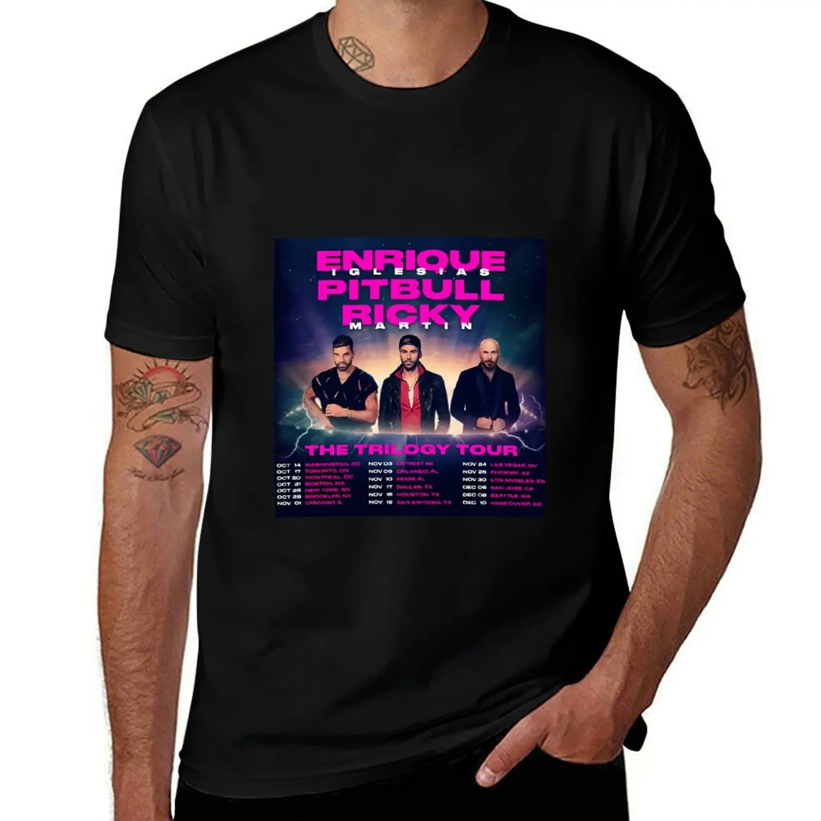 enrique trilogy iglesias tour 2024 T-Shirt Comfortable Daily Wear Tee T-Shirt
