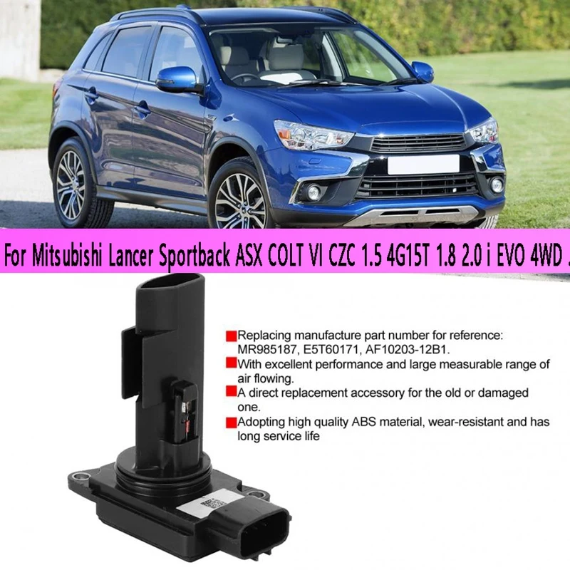 

Датчик массового расхода воздуха MAF MR985187 для Mitsubishi Lancer Sportback ASX COLT VI CZC 1,5 4G15T 1,8 2,0 I EVO 4WD