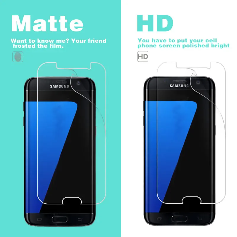 

Anti-Glare Matte Film For Samsung S7 S8 S9 Active Edge Plus S7272 S7582 Style Duos LTE HD Clear Glossy Film Screen Protector