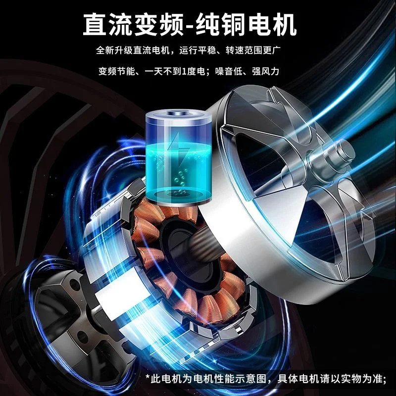 Wall-mounted fresh fan, two-way through the wall, integrated household exhaust fan purification system, lying