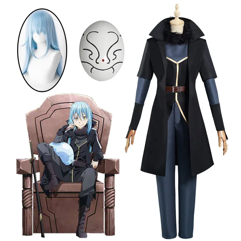 

Anime Cosplay That Time I Got Reincarnated As A Slime Cosplay Rimuru Tempest Halloween Costume Cosplay Costumes Suit Wig Mask