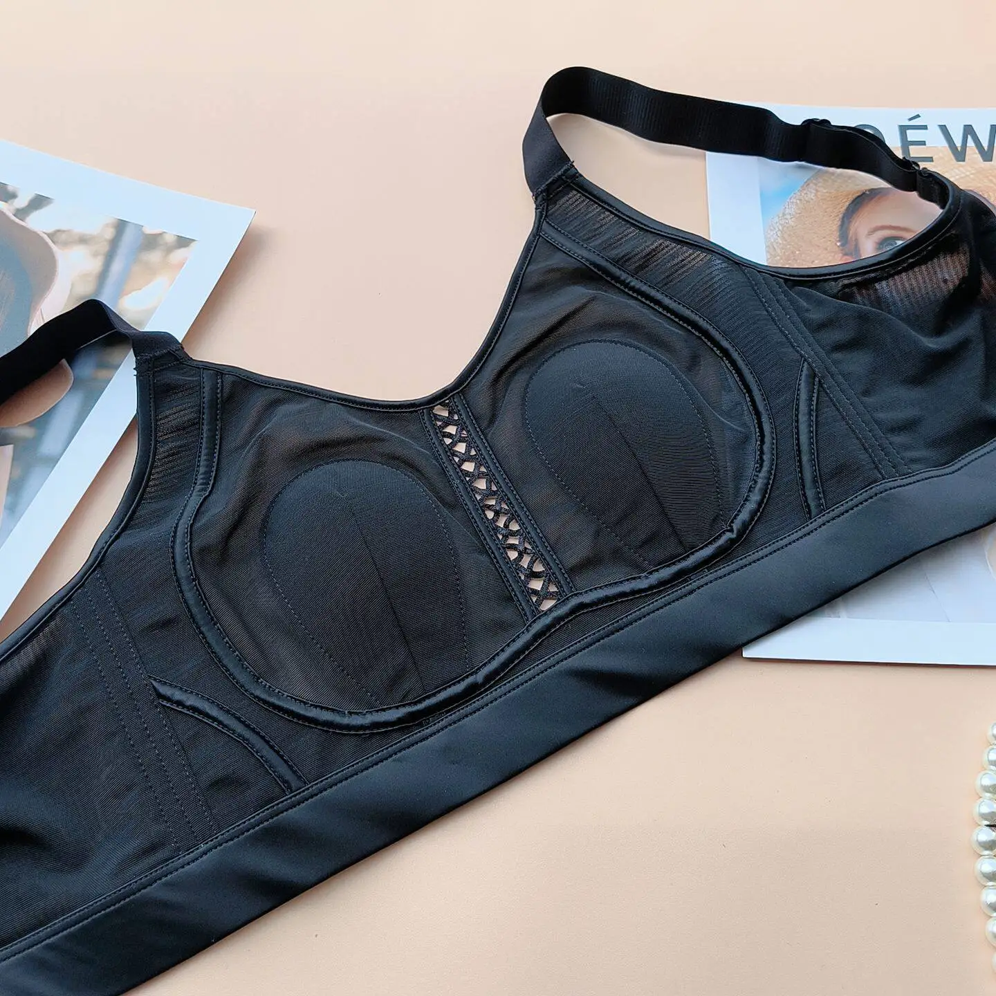 

New arrival ultra-thin wireless bunny ear cup bra, anti-underarm bulge, summer breathable camisole-style tube top lingerie
