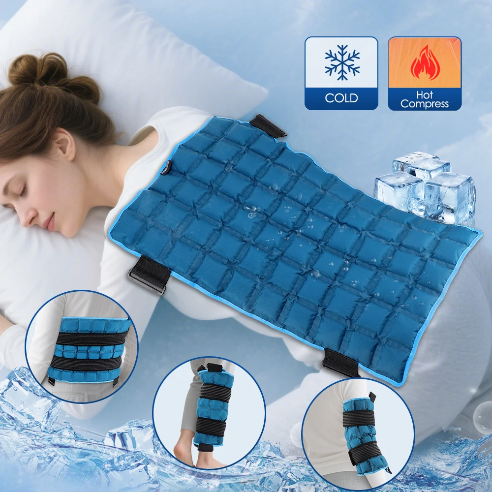 

Многоразовый полимерный компресс для холодной/горячей терапии, мягкий компресс для колена, поддержка при травмах, послеоперационный уход, охлаждающий компресс