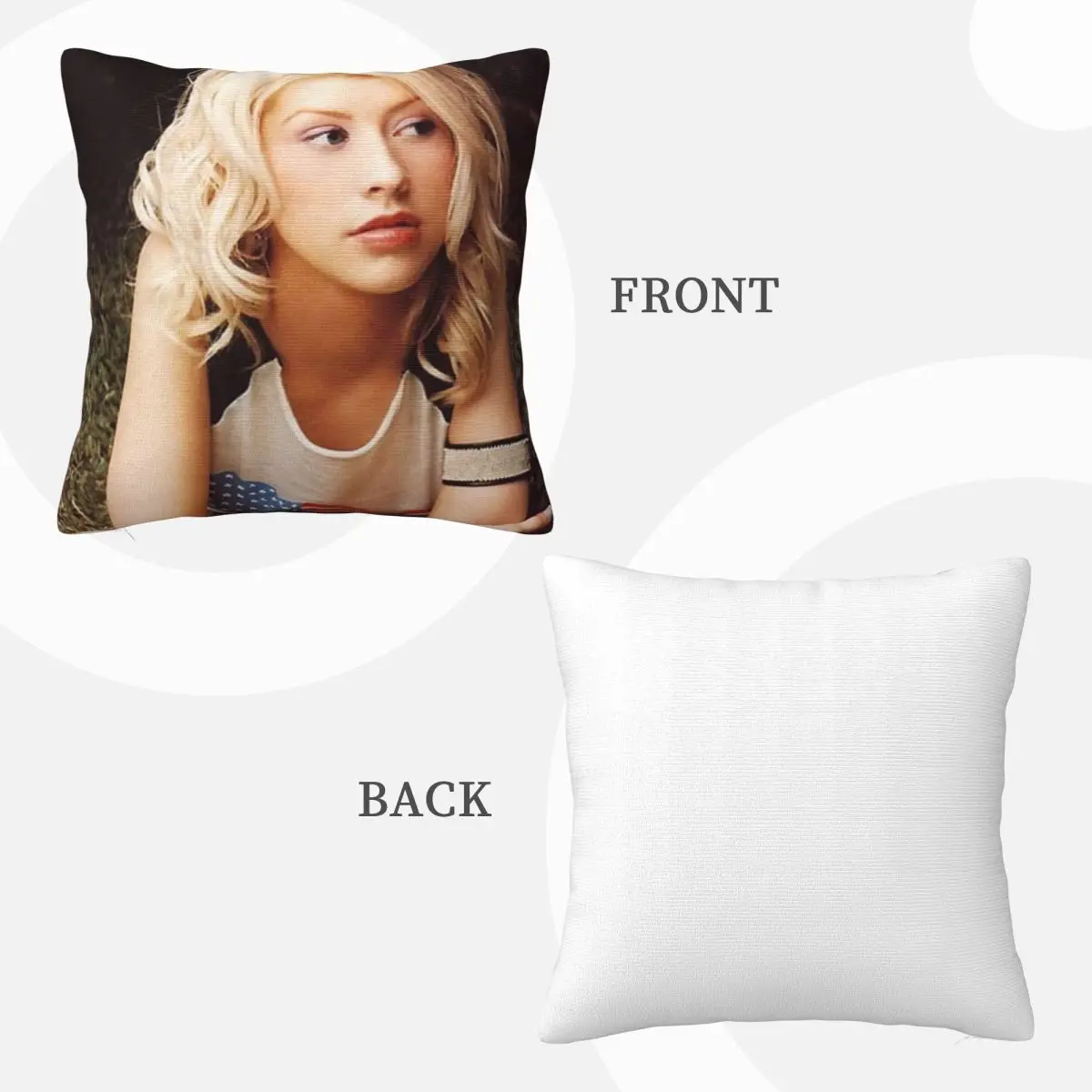 كريستينا أغيليرا المغني 00757 الديكور وسادة تغطي وسادة للجسم أنيمي Dakimakura كيس وسادة غطاء وسادة