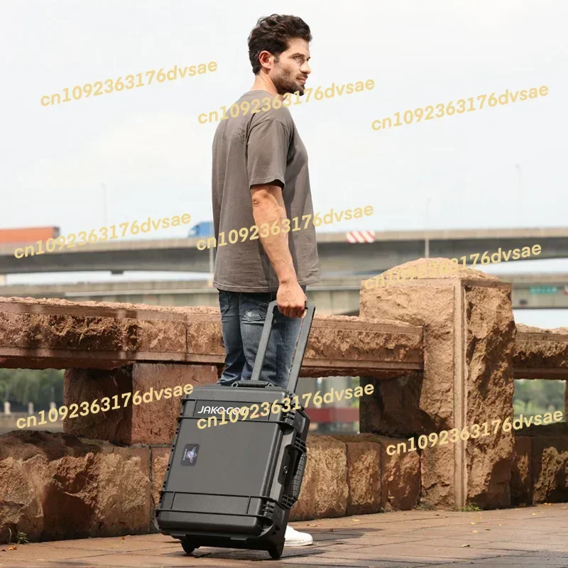 Custom L260 Hard Case Waterproof Electronic Device Storage Case Plastic Rolling Tool Box for  Bluetooth Speaker