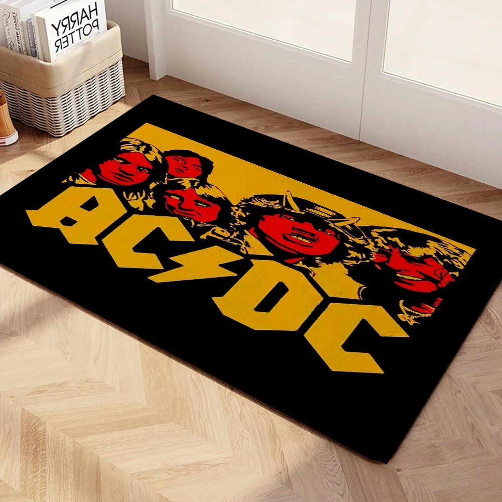 Rock-ACDCs Bedroom Carpet for Home Entrance Doormat Welcome Mat for Hallway on the Floor Front Door Mat Outdoor Bathroom Mats