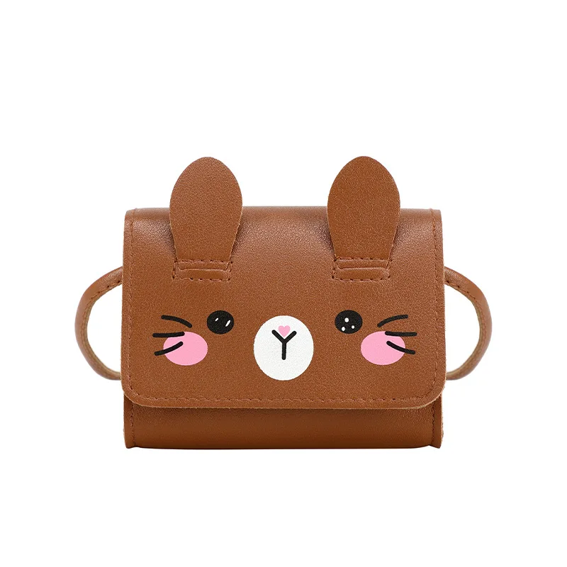 Acessórios Infantis, Pequena Bolsa de Ombro, Bolsa Transversal Fofa de Coelho para Meninas, Mini Bolsa de Moeda para Meninos