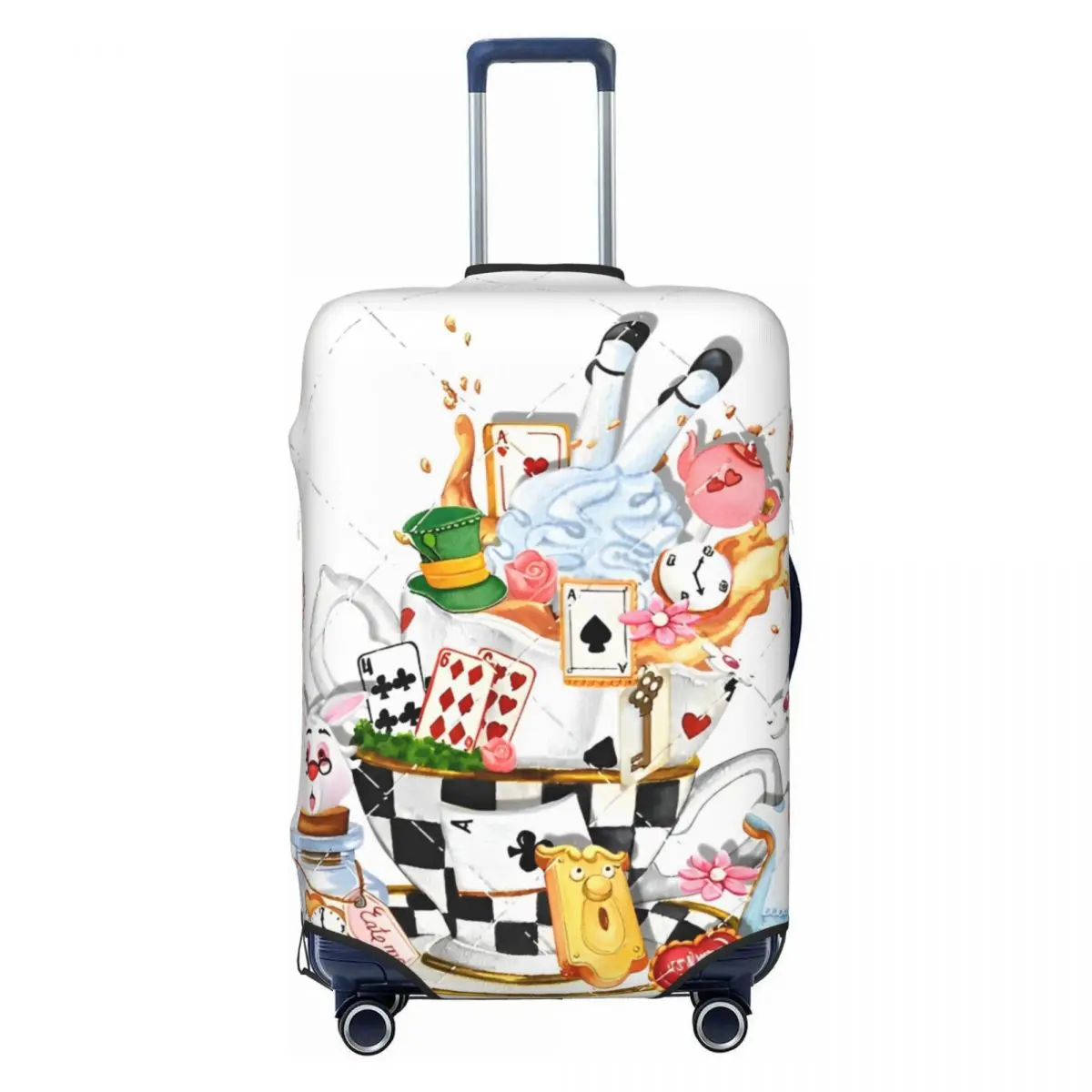 

Alice In Wonderland Suitcase Cover Flight Fun Luggage Supplies Cruise Trip Protection
