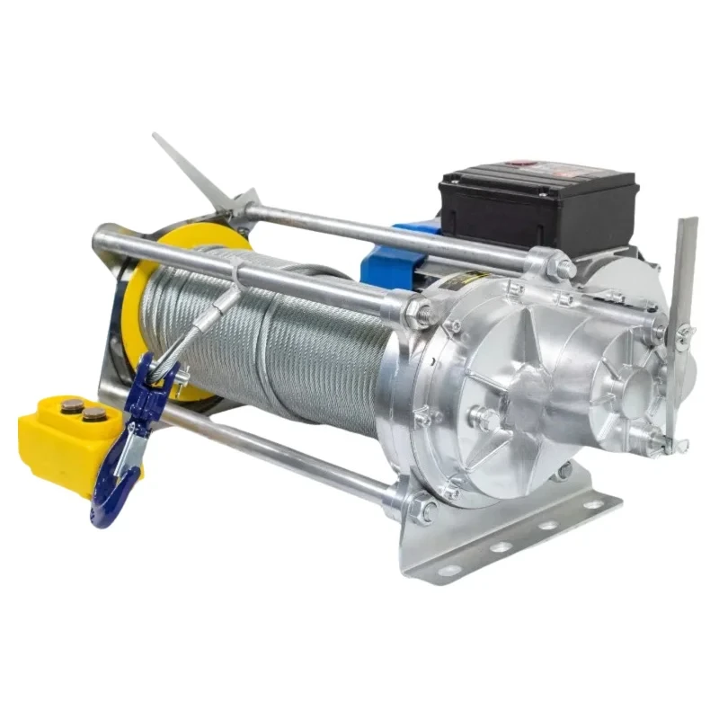 ونش سحب الكابل 1.5 طن رافعة ونش نحاسي نقي رافعة صغيرة التعامل مع معدات نقل المستودعات