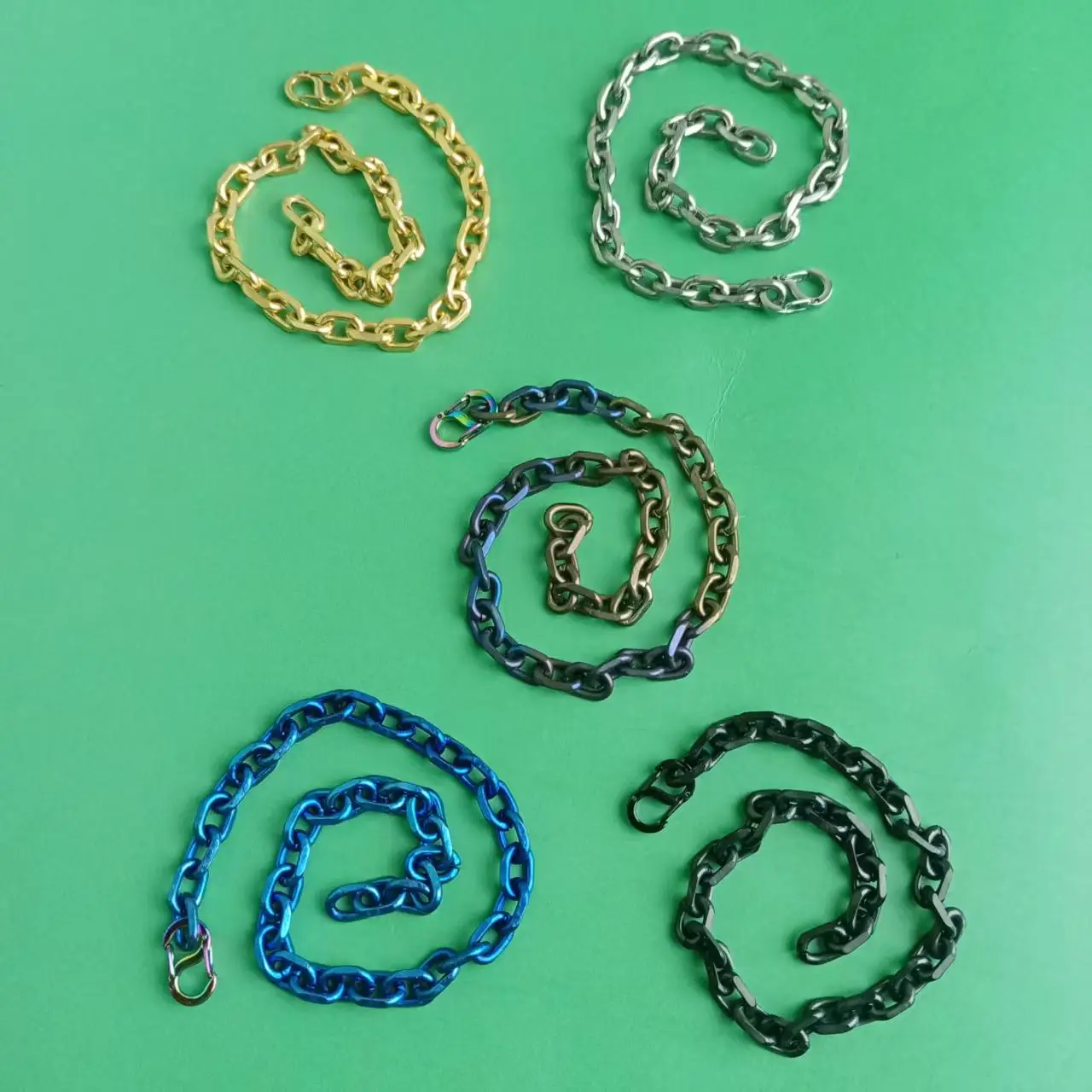 純チタン-o-チェーン-ブレスレット-52mm-ユニセックス-チタン-ジュエリー-男性と女性用