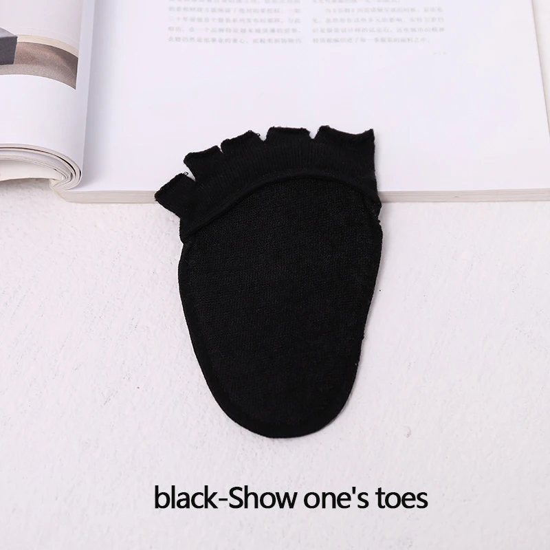 Atmungsaktive Vorfußkissensocken mit Anti-Rutsch-Punkten | Mittelfuß-Stützhüllen mit Silikongriff – Detail 13