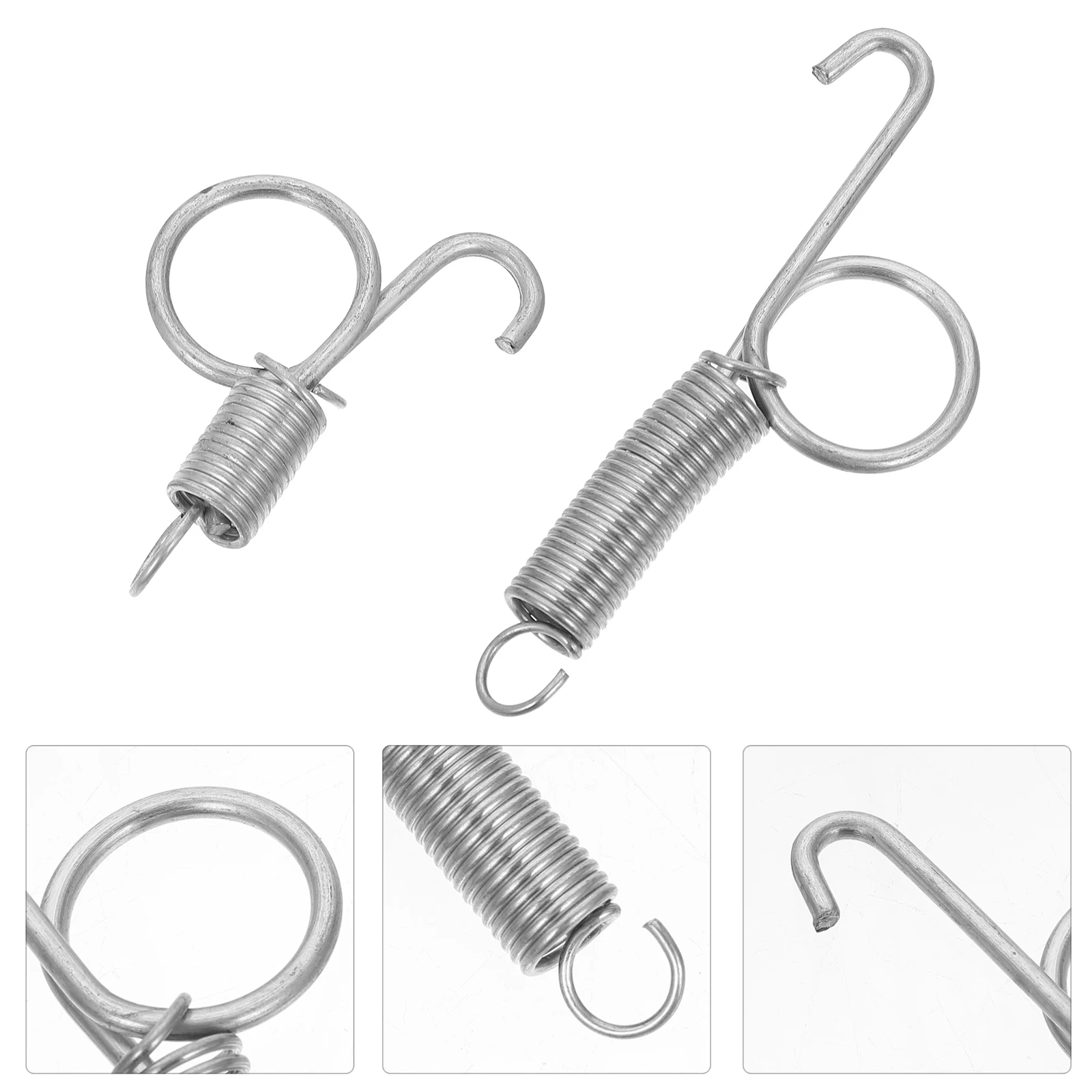 

20 Pcs Cage Door Hook Spring Hanger Clips for Chicken Pigeon Bird Cages Wire Metal Fixed Snap Hooks Easy Install