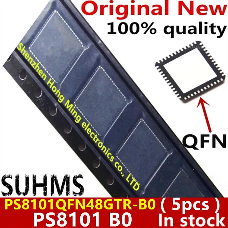 

(5piece)100% New PS8101QFN48GTR-B0 PS8101 B0 BO QFN-48