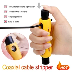 High Quality Coaxial Cable Wire Pen Cutter Stripper Hand Stripping Pliers Tool for RG59 RG11 RG7 RG6 Electrician Repair Tool