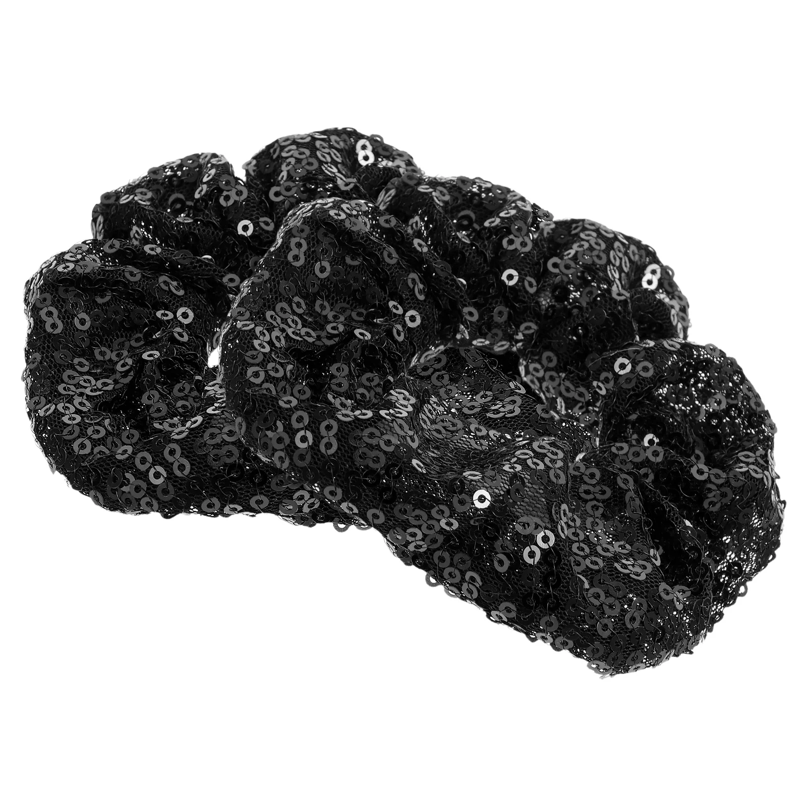

2pcs Sequined Hair Scrunchies Glitter Elastic Cloth Hair Bands Stylish Party Festival Accessories For Women Girls Christmas