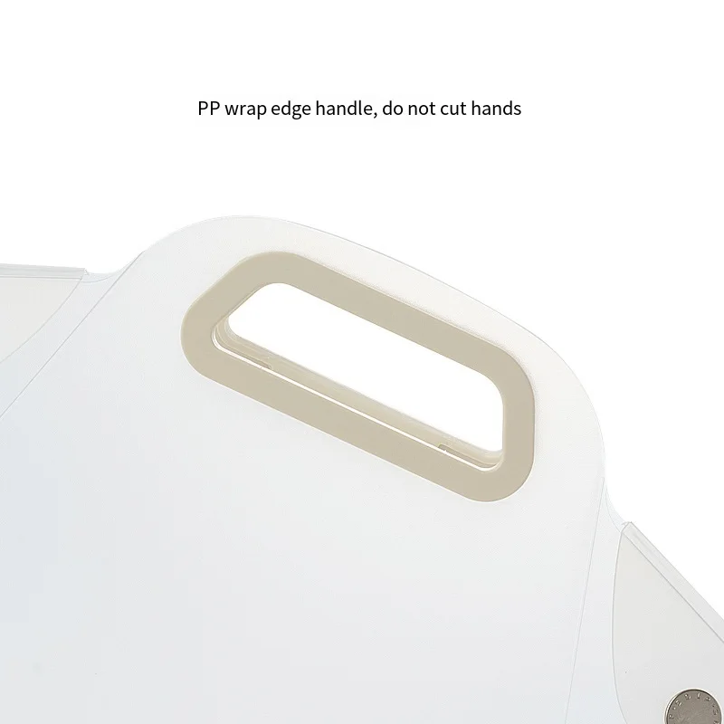 Simple Transparent Handheld File Folder Document Large Capacity Multifunction Handheld Bag PP A4 Paper Folder Office Supplies