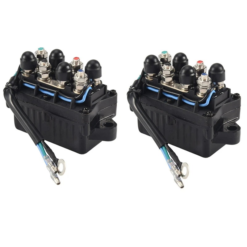 2X Trim Tilt Relay For Yamaha Outboard 30 40 50 60 70 80 90 HP 1992-2006 6H1-81950-00-00