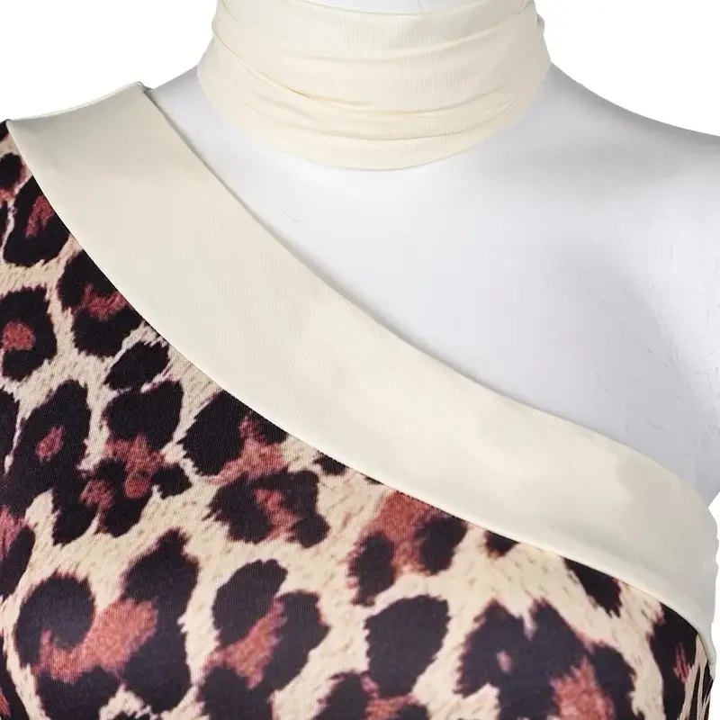 FC6Fantasy ABBA Costume Travestimento Anni Frid Cosplay Sexy Retro Leopardo Stampato Tuta Abbigliamento Donne Adulte Fantasia Outfit @ FC8!