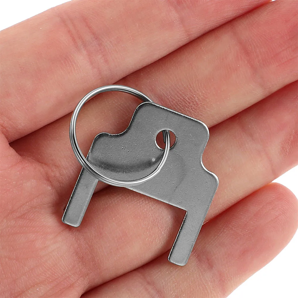 

6Pcs Paper Towel Dispenser Keys Stainless Steel Key Rings Included Tissue Holder Keys for Toilet Paper Dispenser Replacement in