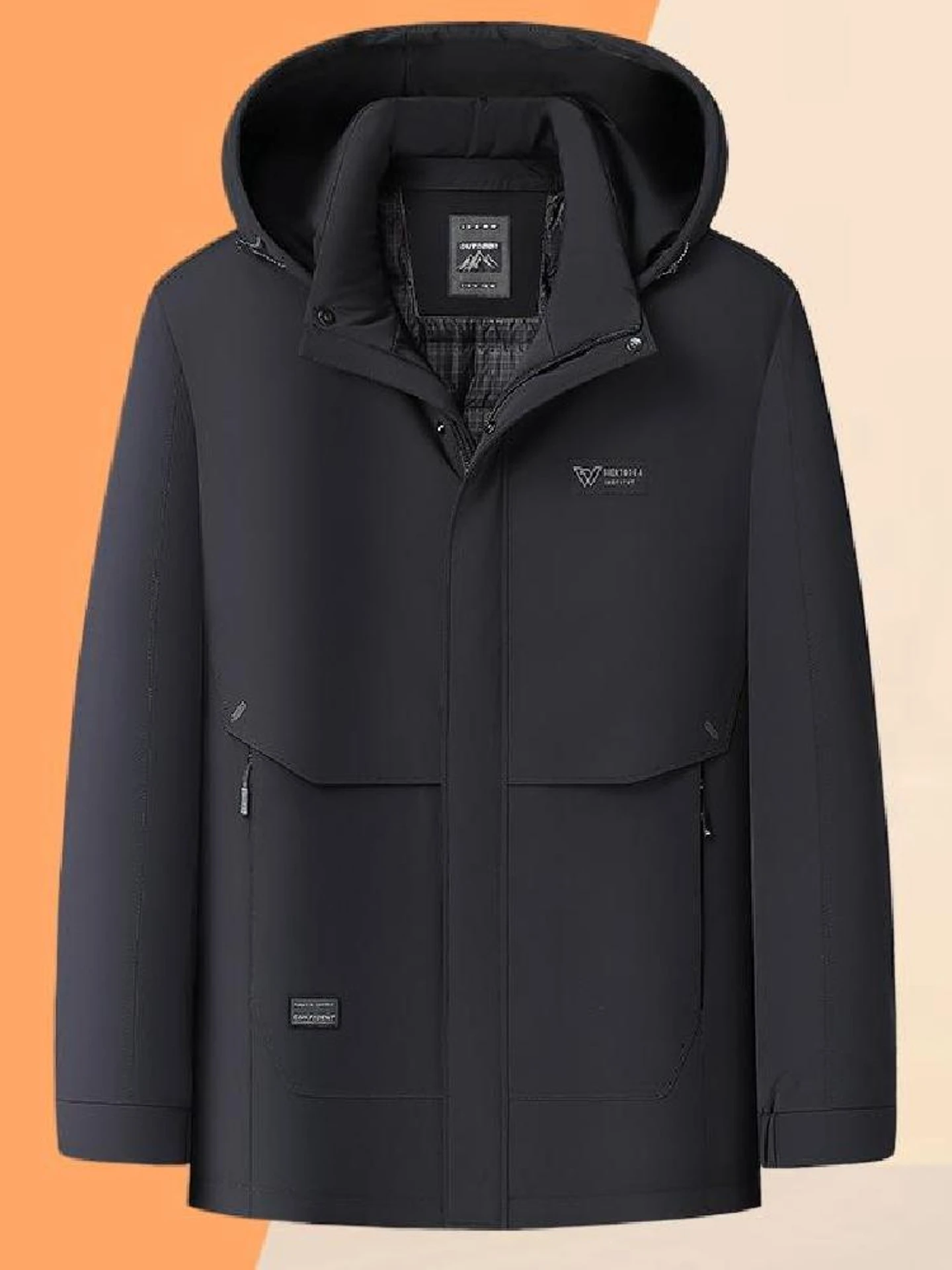 

Removable Inner Hooded Men's down Jaet Lightweight Busin Casual Dad Clothes Outerwear Winter New Sle