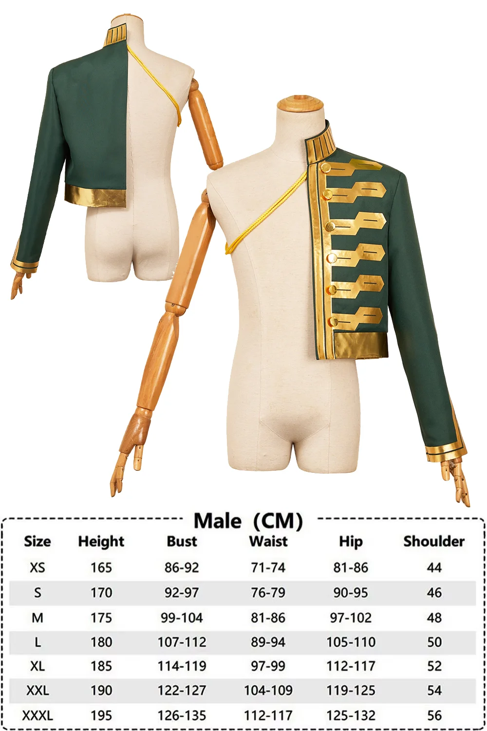 Wicked Movie Rollenspel Fiyero Cosplay Kostuum Groene Outfit Jas Broek Kwastje Accessoire Volwassen Mannelijke Halloween Carnaval Party