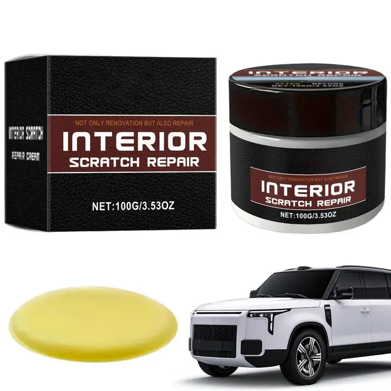 

Многофункциональный воск для ремонта краски, набор для чистки автомобиля с губкой, 100 г, воск для ухода за царапинами автомобиля, аксессуары для ухода за автомобилем