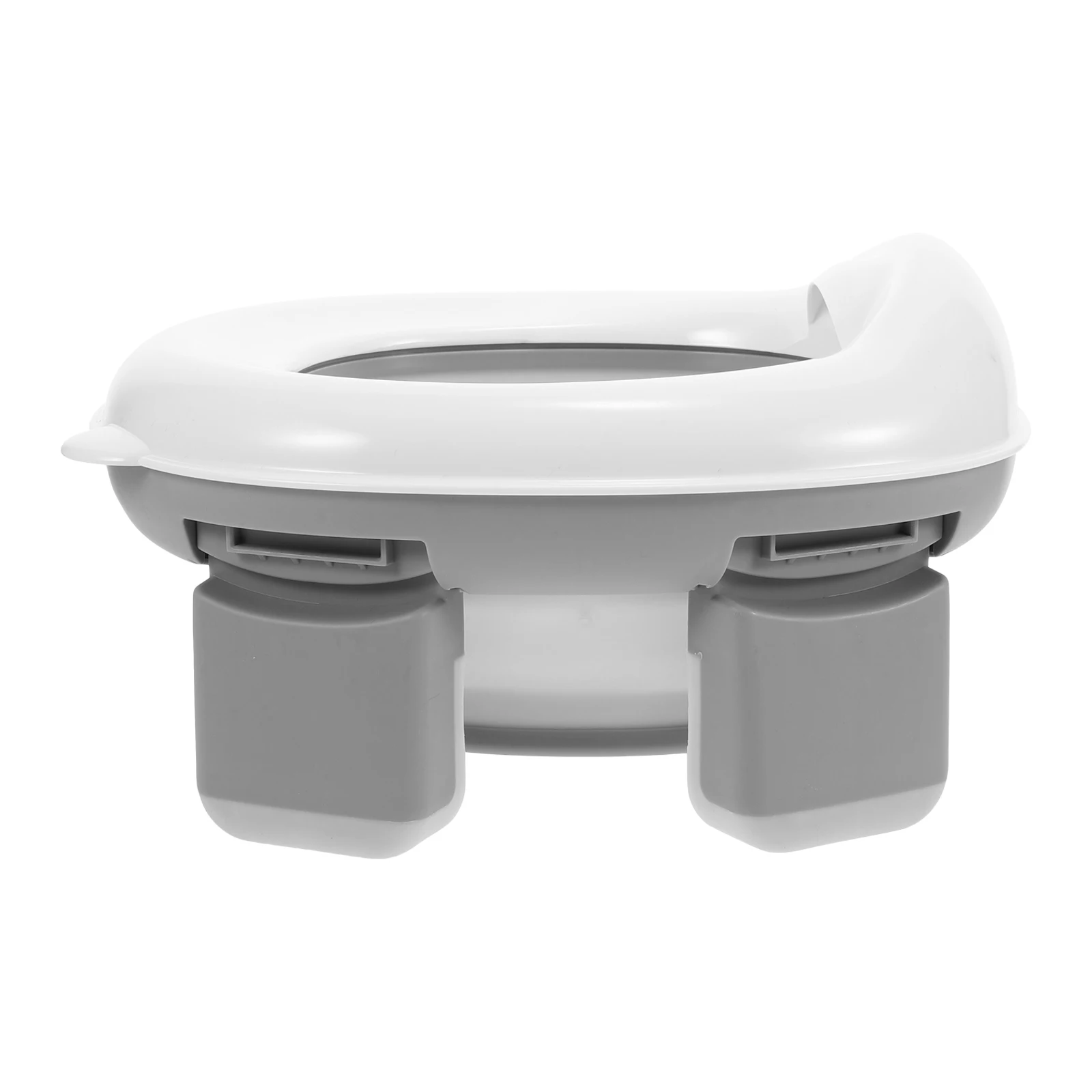 

Foldable Kids Portable Toilet for Car Travel Camping Gray White TPE Potty Travel PP Materials Cleaning Bag Included