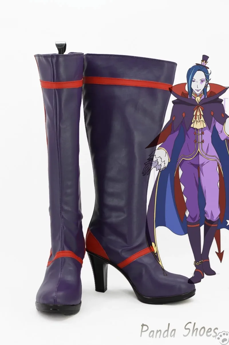 Re Zero Roswaal L Mathers Cosplay Shoes Anime Cos Boots Comic Re Zero Cosplay Costume Prop Shoes for Con Halloween Party