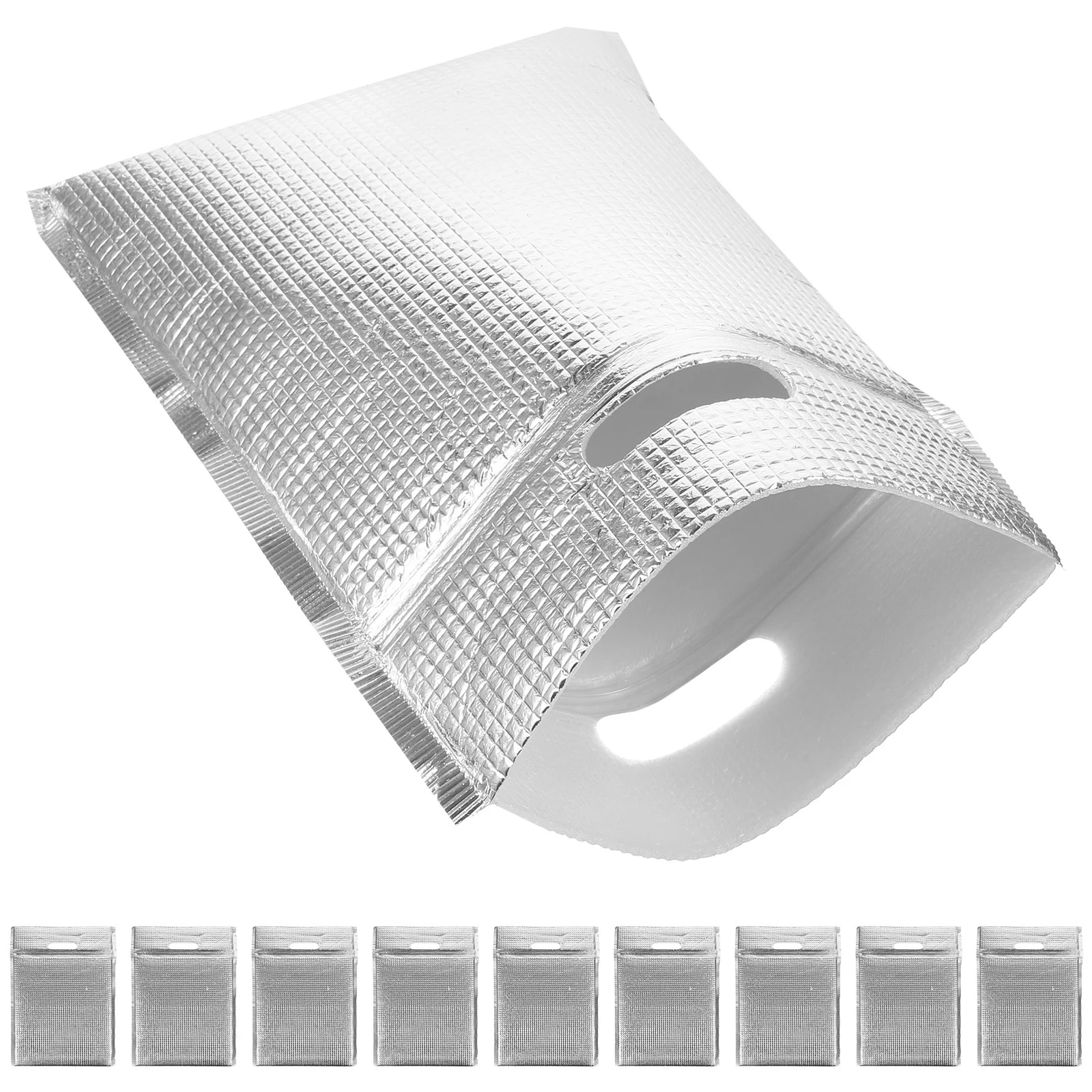 

10Pcs Insulated Sandwich Bags Aluminum Foil Reusable Thermal Snack Bags Picnic Lunch Food Storage Pouch Compact Washable Bread