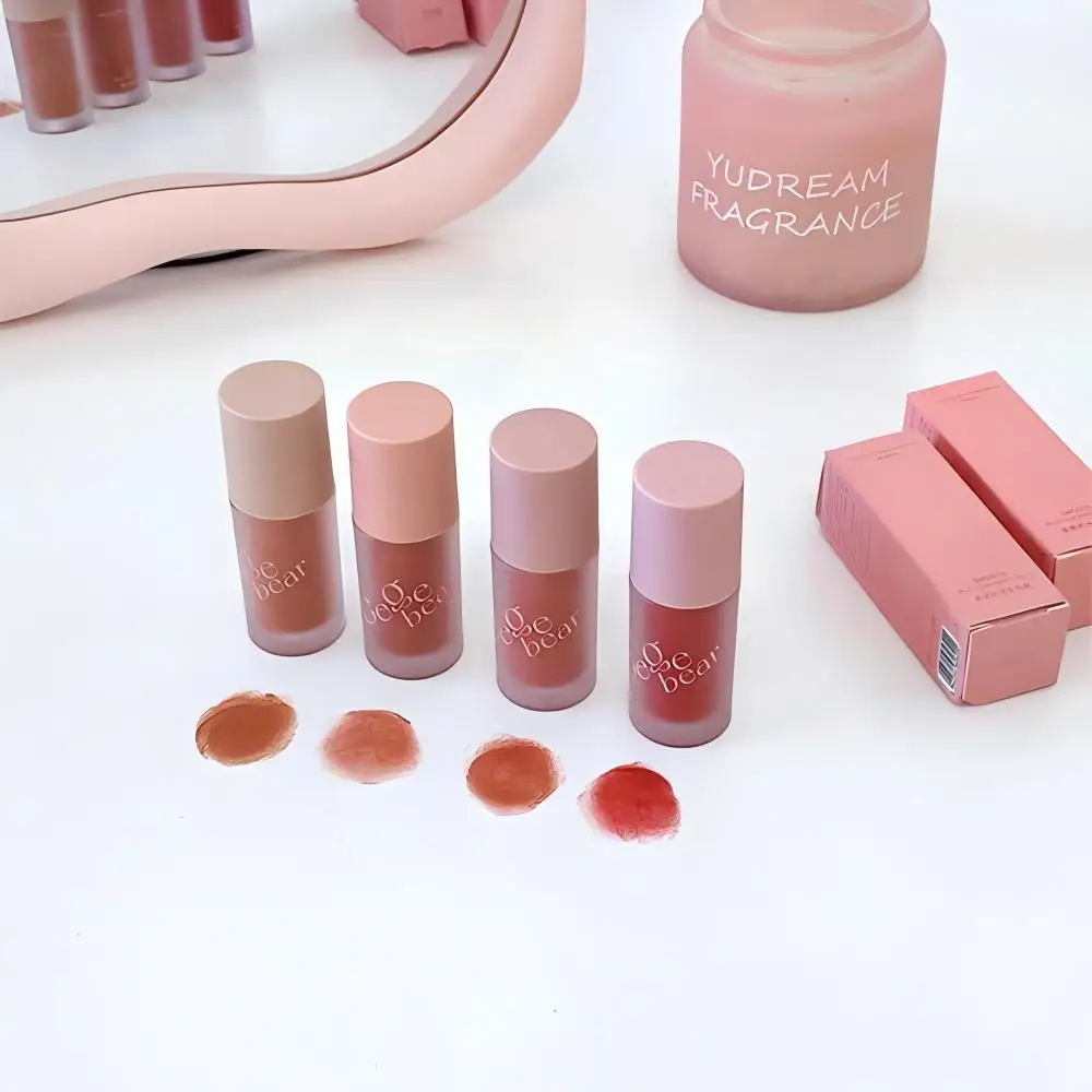 Gege Bear スムーズ多目的クリーム拡張カラーブラッシュアイシャドウ色あせしにくいヌードマットベルベットリップグレーズ