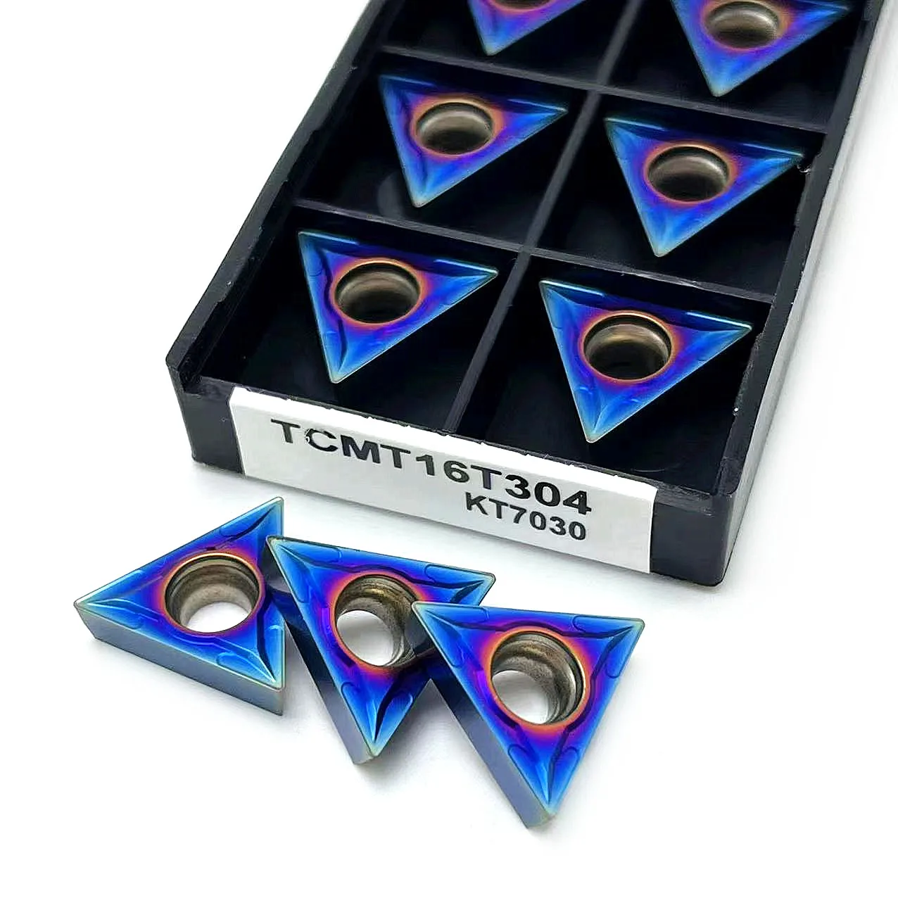 Nano Blue Insert 100% Original TCMT16T304 TCMT16T308 KT7030 High Quality Internal Turning Tool Carbide Inserts for Stainless