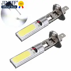 2pcs LED Auto Daytime Running Light Car H1 Led 10W COB LED White Fog Lamp Driving Light Lamp Bulb DRL 12v